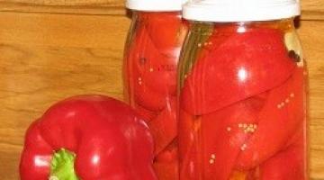 Kisele paprike za zimu: recepti bez sterilizacije
