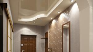Suspended ceiling in the corridor - fast and high-quality interior decoration